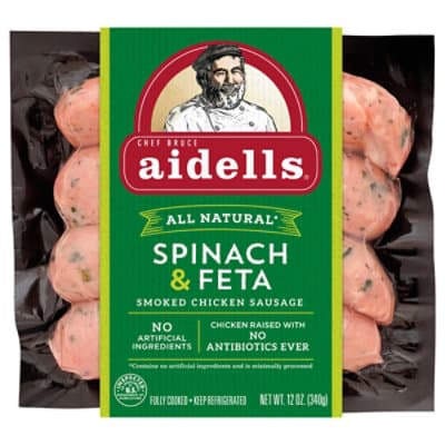 Aidells Spinach & Feta Chicken Sausage