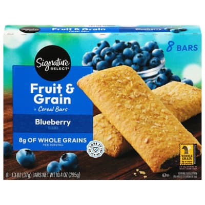 Signature Select Cereal Bars Fruit & Grain Blueberry