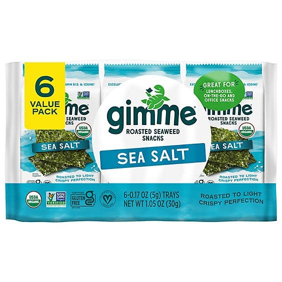Is it Soy Free? Gimme Organic Roasted Premium Seaweed Snack, Sea Salt