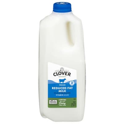 Clover Milk, Reduced Fat, 2% Milk Fat