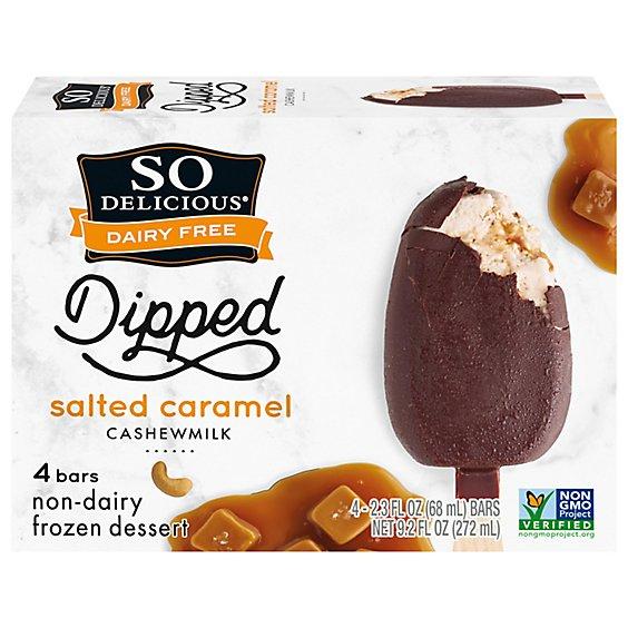 Is it Soy Free? So Delicious Dairy Free Dipped Salted Caramel Cashewmilk Dessert