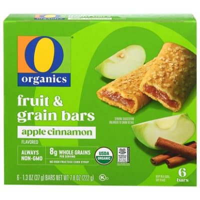 O Organics Organic Fruit & Grain Bars Apple Cinnamon Flavored
