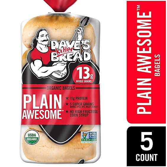 Is it Low FODMAP? Dave's Killer Bread Organic Plain Awesome Bagel