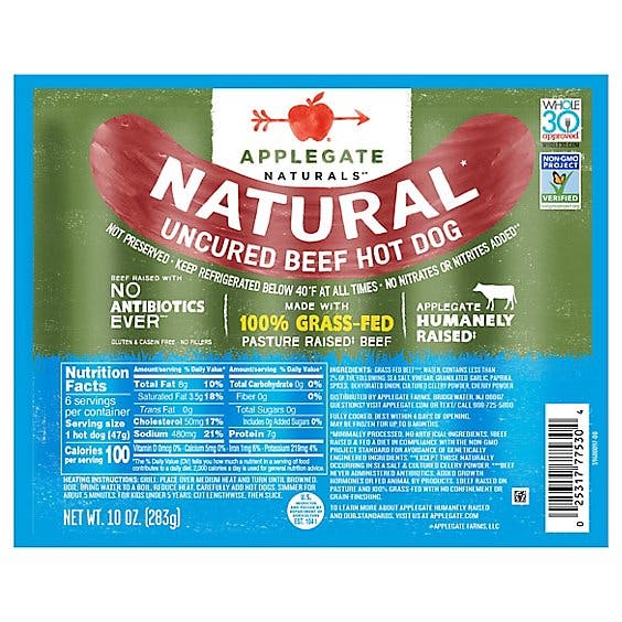 Is it Peanut Free? Applegate Natural Uncured Beef Hot Dog