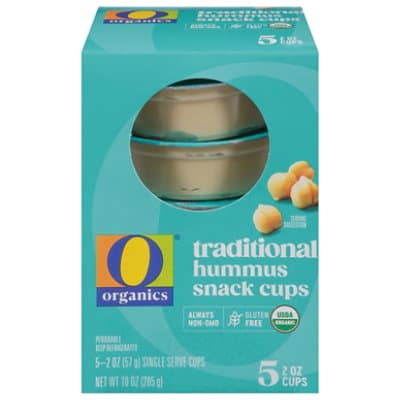 O Organic Traditional Hummus Snack Cups