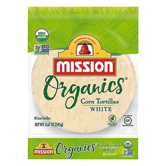 Is it Pescatarian? Mission Organic Tortillas Corn White Bag