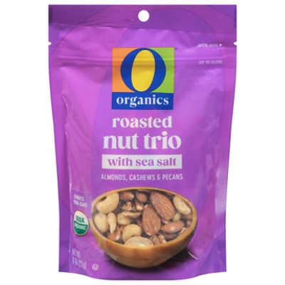 O Organics Organic Nut Trio Roasted With Sea Salt