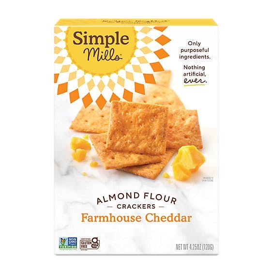 Is it Peanut Free? Simple Mills Farmhouse Cheddar Almond Flour Crackers