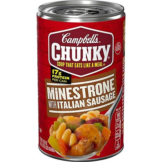 Is it Vegan? Campbells Chunky Soup Minestrone With Italian Sausage