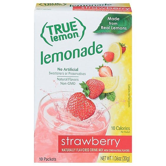 Is it Low FODMAP? True Lemon Drink Mix Strawberry Lemonade