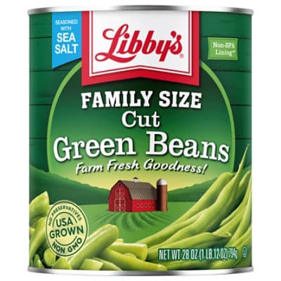 Libbys Green Beans Cut Blue Lake Jumbo