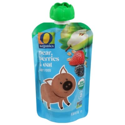 O Organics Organic Baby Food Stage 2 Berries Pear & Oats