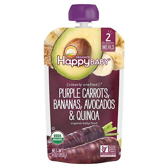 Is it Egg Free? Happy Baby Organics Purple Carrots Bananas Avocados & Quinoa