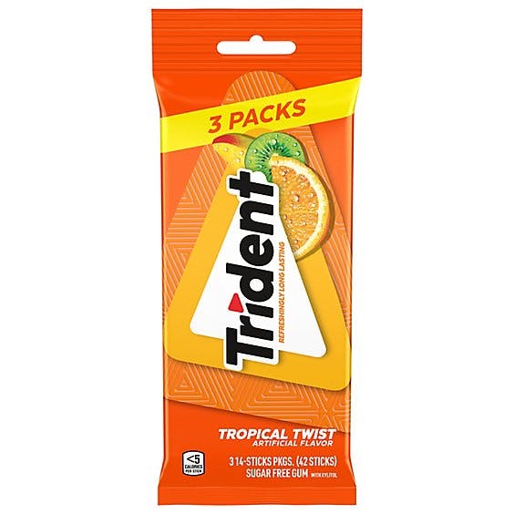 Is it Fish Free? Trident Gum Sugar Free With Xylitol Tropical Twist