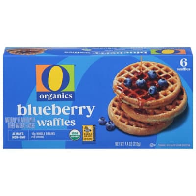 O Organics Organic Waffles Blueberry