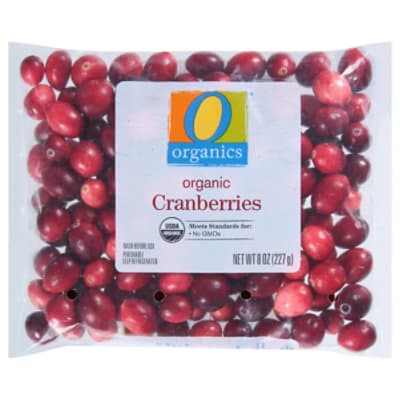 O Organics Organic Cranberries Prepacked Bag Fresh