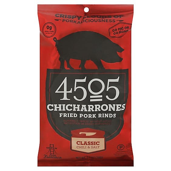 Is it Gluten Free? 4505 Meats Chicharrones Fried Pork Rinds Classic Chili & Salt