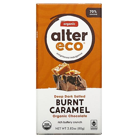 Is it Tree Nut Free? Alter Eco Organic Dark Salted Burnt Caramel Chocolate Bar