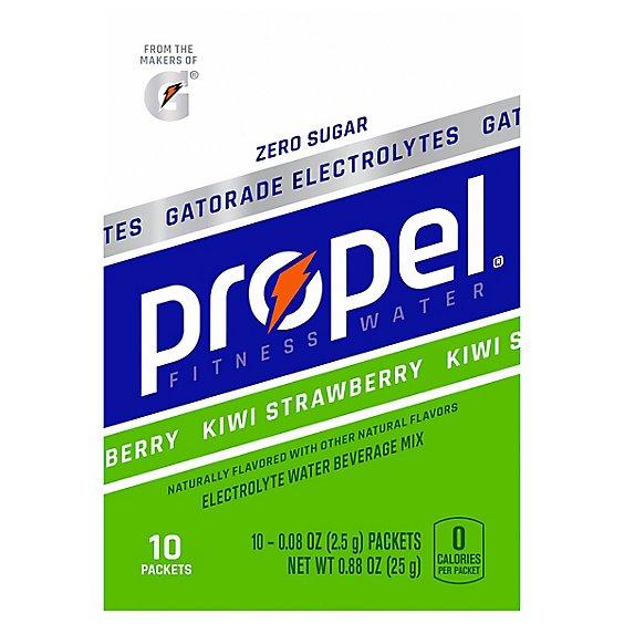 Is it Pescatarian? Propel Zero Sugar Electrolyte Water Beverage Mix Kiwi Strawberry Naturally Flavored