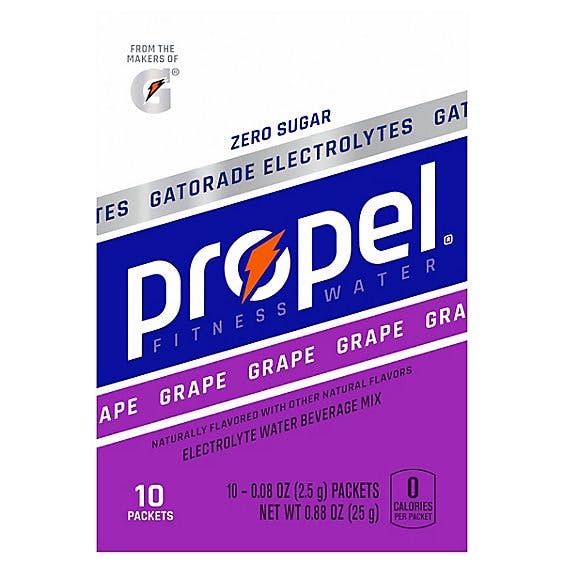 Is it Pregnancy Friendly? Propel Powder Packets With Electrolytes, Vitamins And No Sugar, Grape, 10 Packets