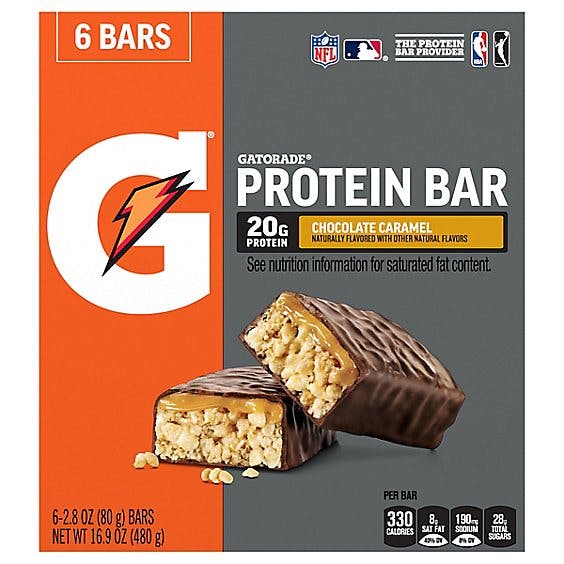 Is it Gluten Free? Gatorade Whey Protein Bar Caramel Chocolate Multipack