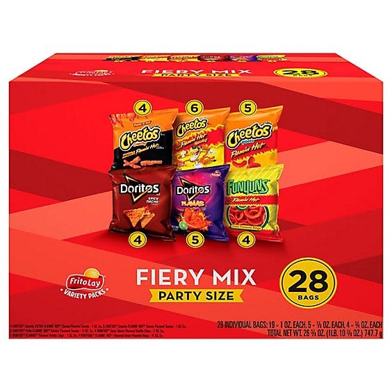 Is it Low FODMAP? Frito-lay Fiery Mix Snacks Variety Pack , (assortment May Vary