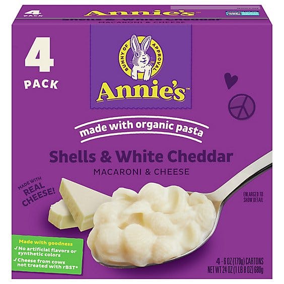 Is it Low Histamine? Annies Homegrown Macaroni & Cheese Shells & White Cheddar Box