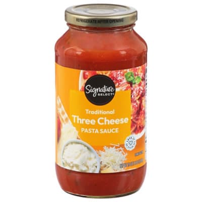 Signature Select Pasta Sauce Traditional Three Cheese Jar