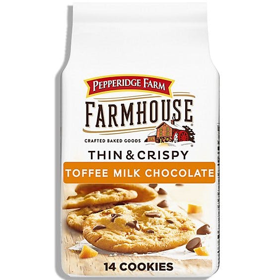 Is it Gelatin free? Pepperidge Farm Cookies Toffee Milk Chocolate
