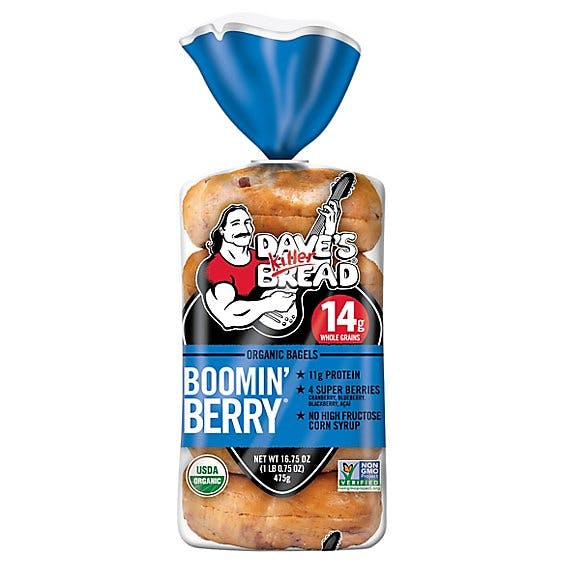 Is it Low FODMAP? Dave's Killer Bread Organic Berry Bloomin Bagels
