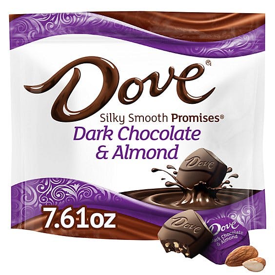 Is it Pescatarian? Dove Promises Individually Wrapped Dark Chocolate Almond Candy Bag