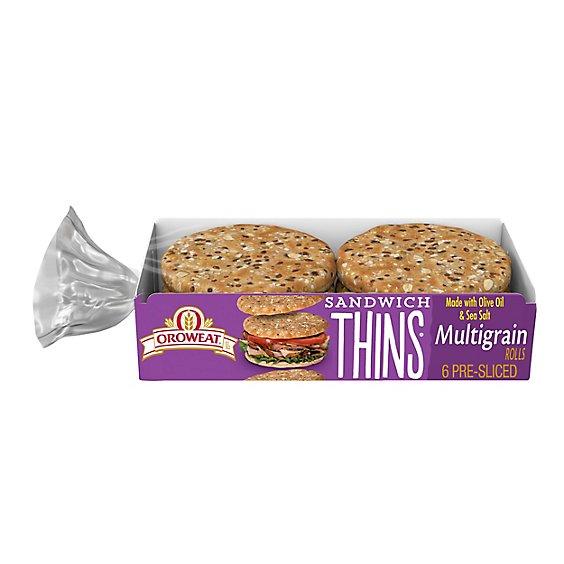 Is it Egg Free? Oroweat Multigrain Sandwich Thins, 6 Rolls