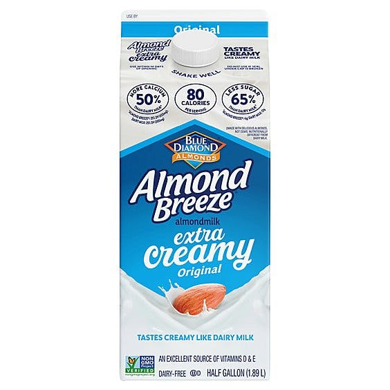 Is it Tree Nut Free? Blue Diamond Almonds Almond Breeze Extra Creamy Almondmilk