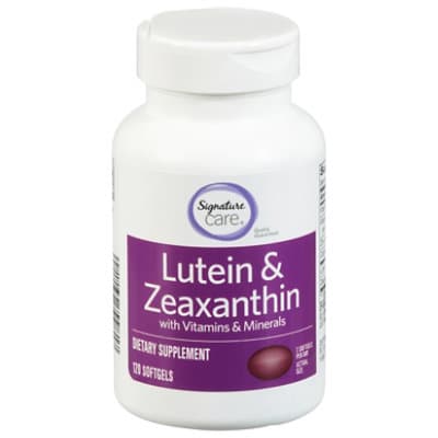 Signature Care Lutein & Zeaxanthin With Vitamin & Minerals Dietary Supplement Softgel
