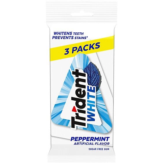 Is it Pescatarian? Trident White Sugar Free Gum, Peppermint Flavor, 3 Packs ( Total