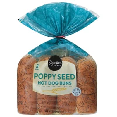 Signature Select Buns Hot Dog Poppy Seed