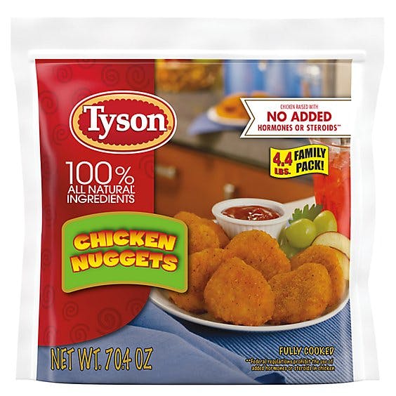 Is it Shellfish Free? Tyson All Natural Fully Cooked Chicken Nuggets Bag