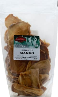 Mango Jerky Organic Zip Bag