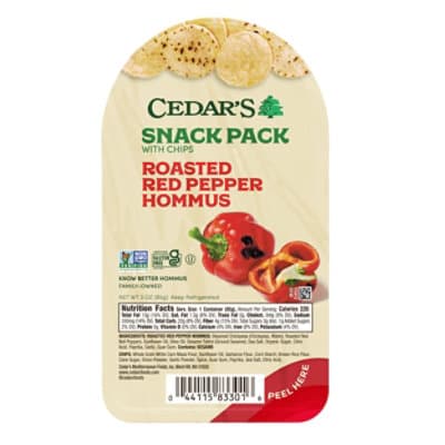 Cedars Red Pepper Hommus Snack