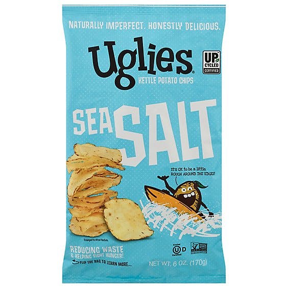 Is it Milk Free? Uglies Sea Salt Potato Chip Bag