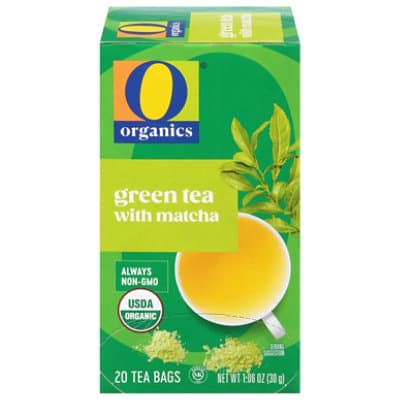 O Organics Tea Green W/Matcha