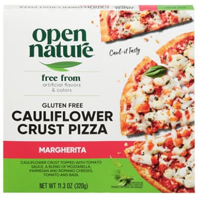 Open Nature Pizza Cauliflower Crust Margherita Gluten Free
