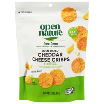 Open Nature Cheese Crisps Cheddar