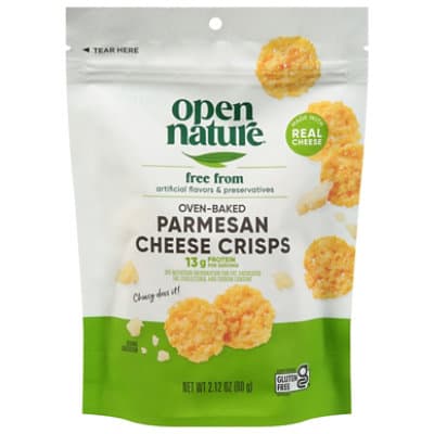 Open Nature Crisps Parmesan Cheese