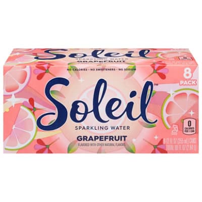Soleil Sparkling Water Grapefruit - 8