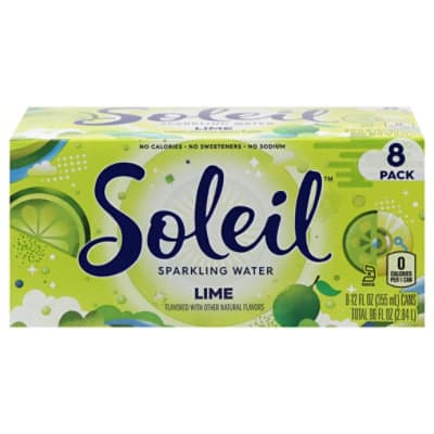 Soleil Sparkling Water Lime - 8