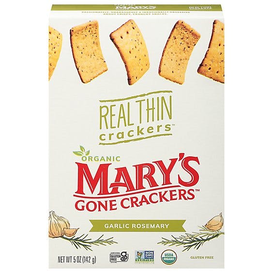 Is it Sesame Free? Mary's Gone Crackers Organic Real Thin Garlic Rosemary Crackers