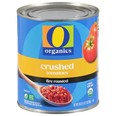 O Organics Organic Tomatoes Crushed Fire Roasted In Tomato Puree