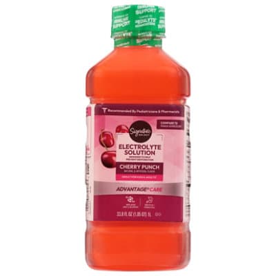 Signature Select/Care Electrolyte Solution Advantage Care Cherry Punch