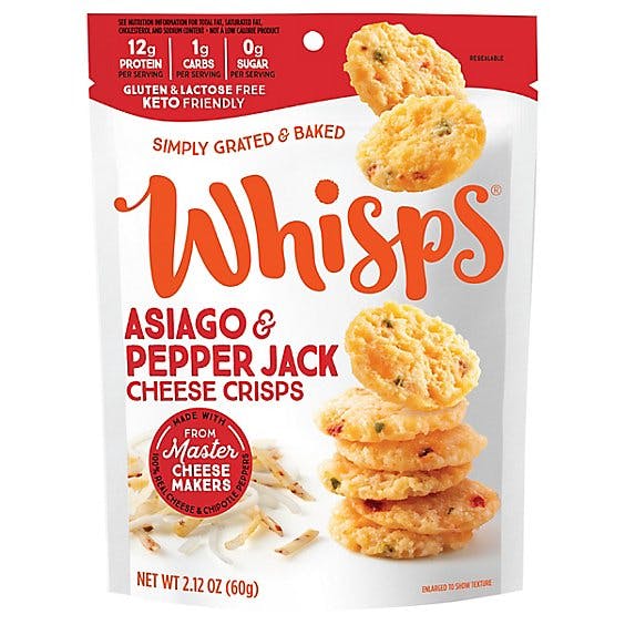 Is it Milk Free? Whisps Asiago & Pepper Jack Cheese Crisps